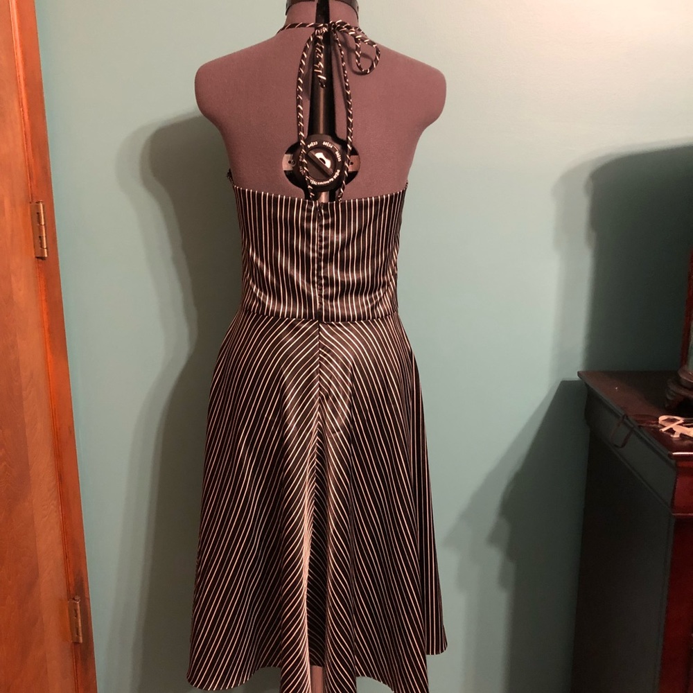 ⚡️HP⚡️Black and white striped halter dress - Picture 5 of 6